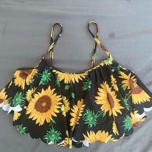 Sunflower bikini top